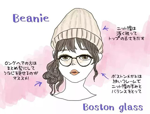 接地氣的小仙女一定要看看！冬天佩戴上帽子和眼鏡